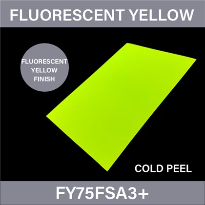 Fluorescentna rumena DTF film A3 Plus